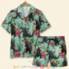 Godzilla Tropical Floral Pattern Summer Hawaiian Shirt