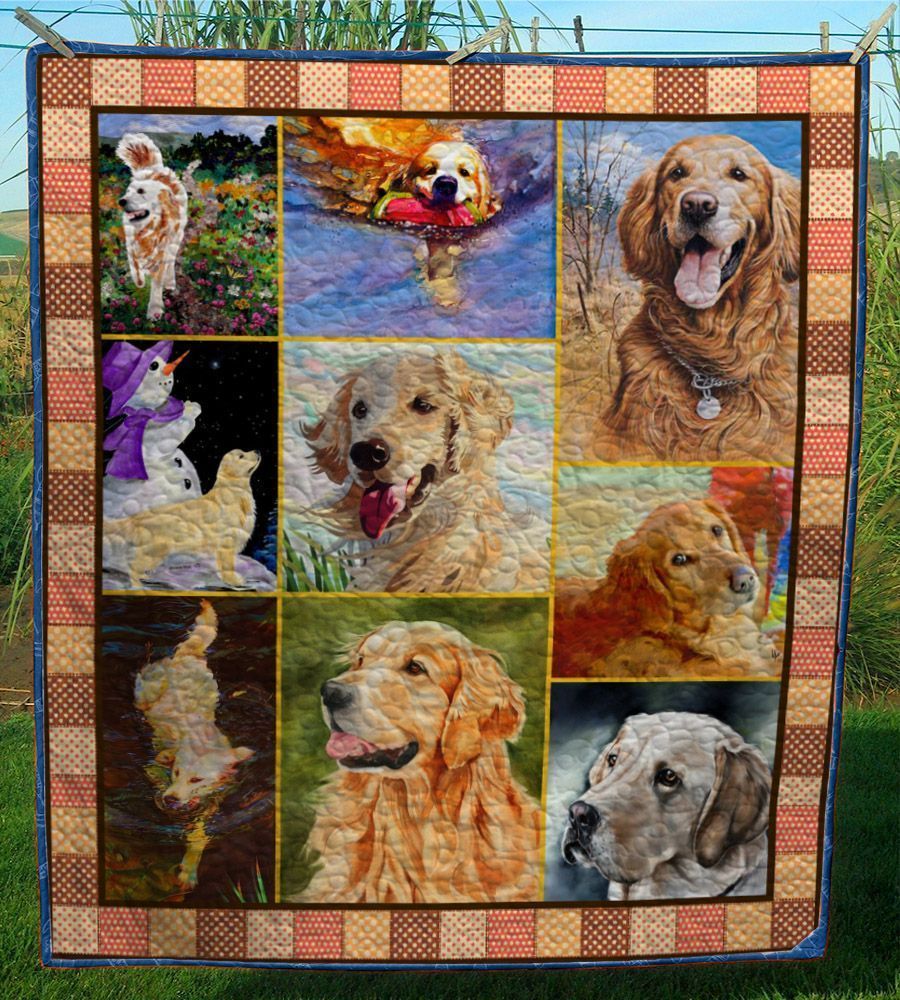 Goldenretrieverdog Quilt Tujkq Goldenretrieverdog Quilt Tujkq