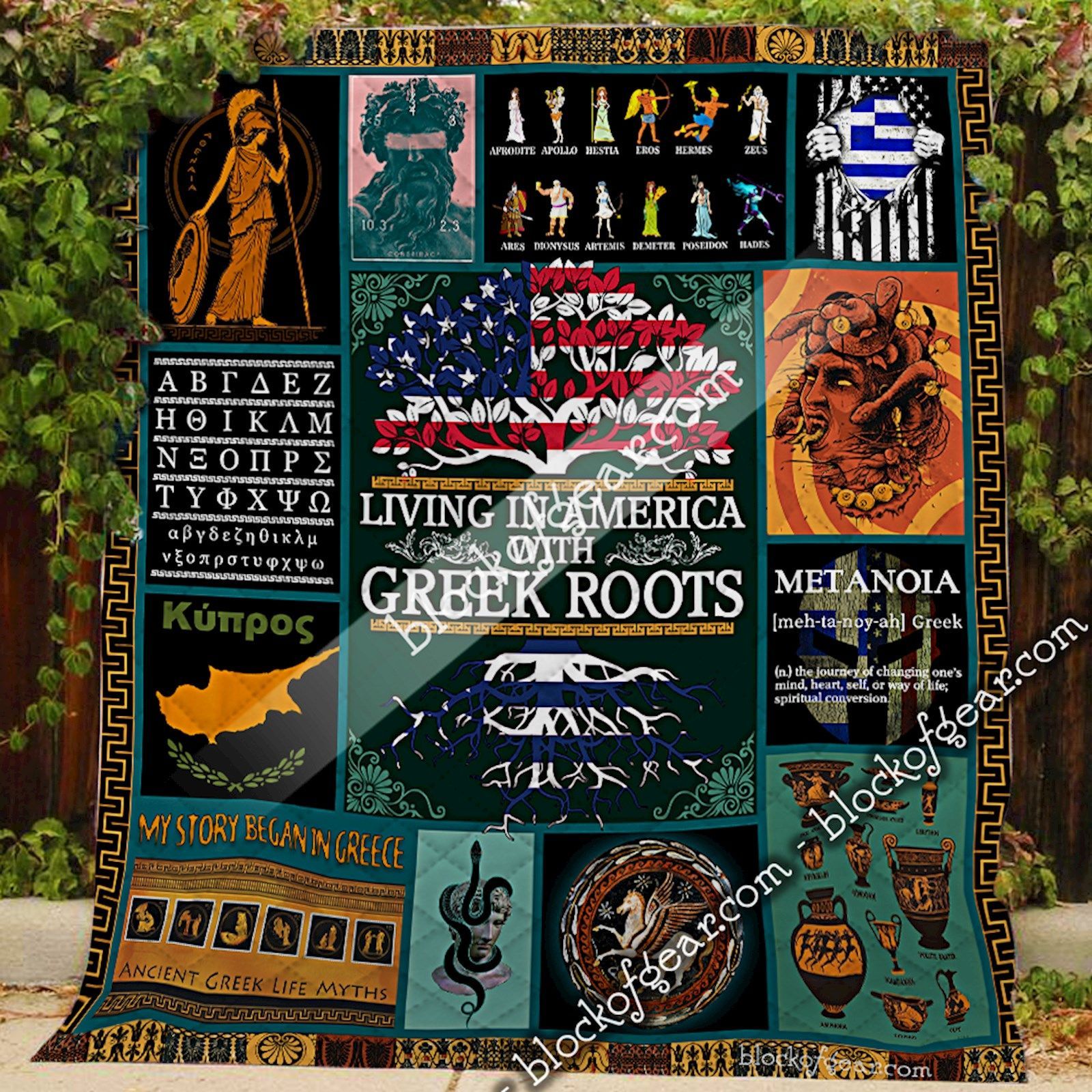 Greek Roots Quilt Greek Roots Quilt