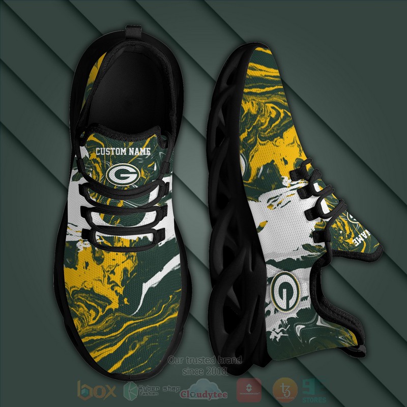Green Bay Packers Nfl American Custom Name Clunky Max Soul Shoes Green Bay Packers Nfl American Custom Name Clunky Max Soul Shoes