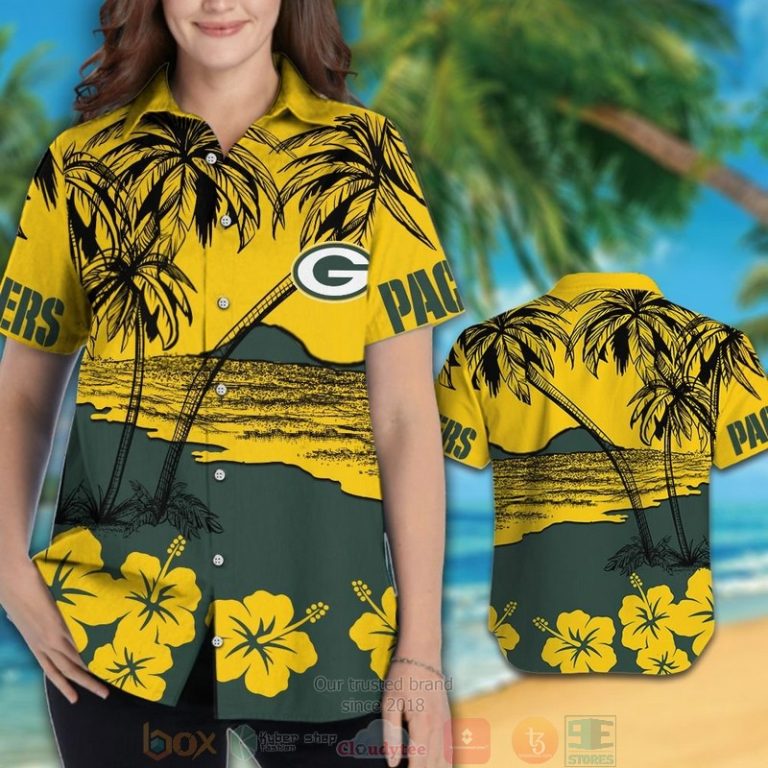 Green_Bay_Packers_Hibiscus_yellow_hawaiian_shirt_and_shorts_1_2-768x768-1