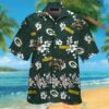 Green Bay Packers Logo White Hibiscus Green Hawaiian Shirt And Shorts