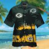 Green Bay Packers Palm Tree Dark Green Hawaiian Shirt And Shorts
