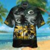 Green Bay Packers Palm Tree Green Black Hawaii Shirt