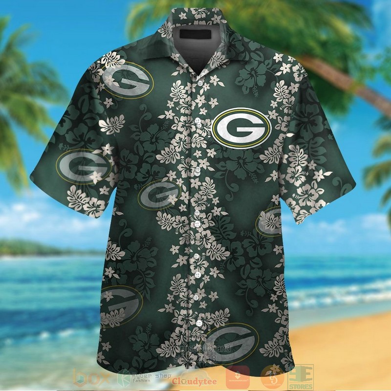 Green Bay Packers Tropical Plants Green Hawaii Shirt Green Bay Packers Tropical Plants Green Hawaii Shirt