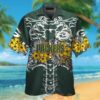 Green Bay Packers Yellow Hibiscus Green Hawaii Shirt