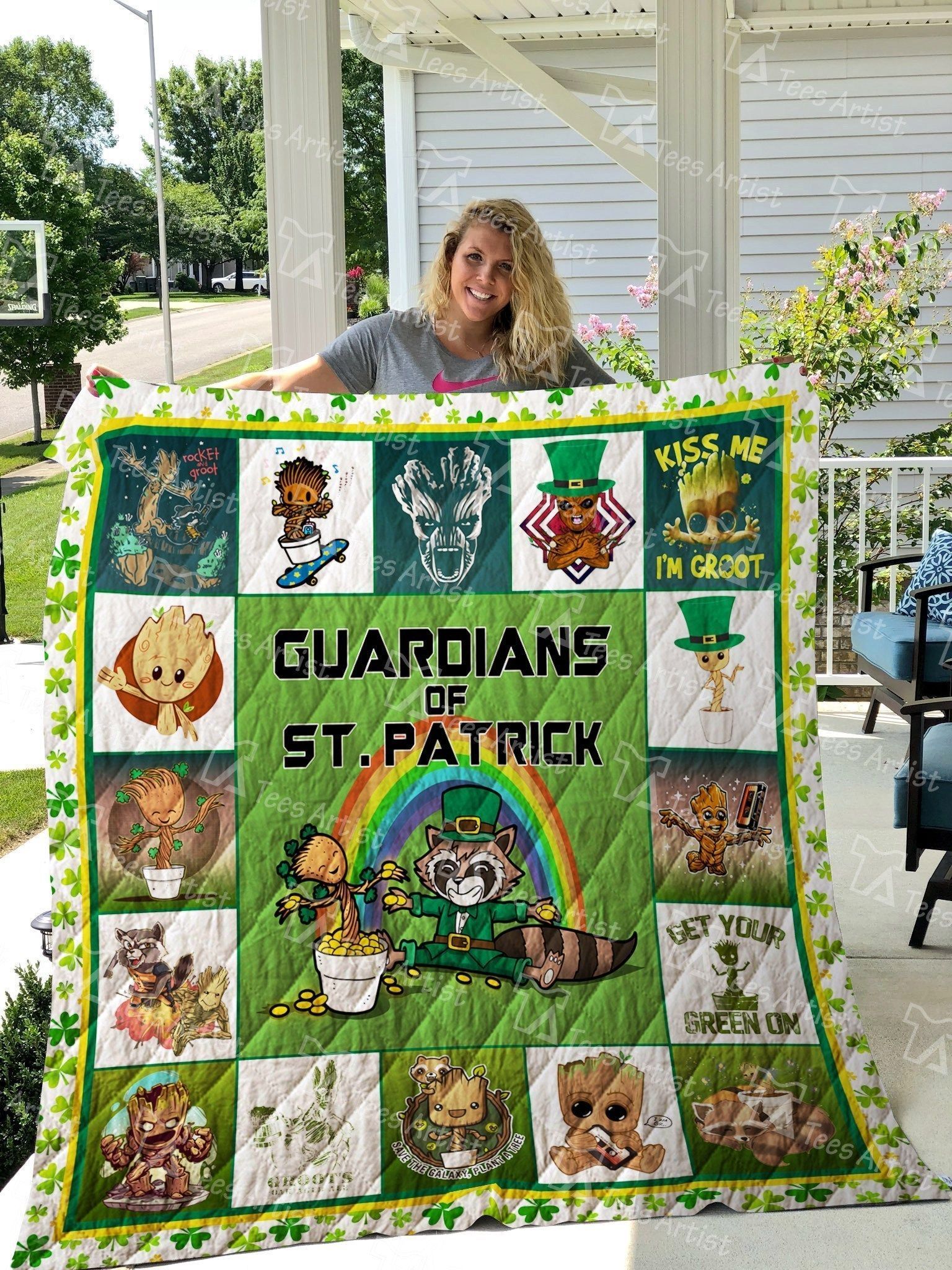 Guardians Of St. Patrick Quilt Quilt Blanket 02334 Guardians Of St. Patrick Quilt Quilt Blanket 02334