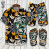 Gucci Forest Version All Over Print Hawaiian Shirt Beach Shorts And Flip Flops