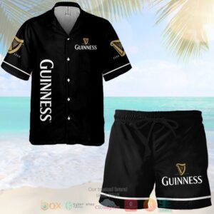 Guinness Black Hawaiian Shirt