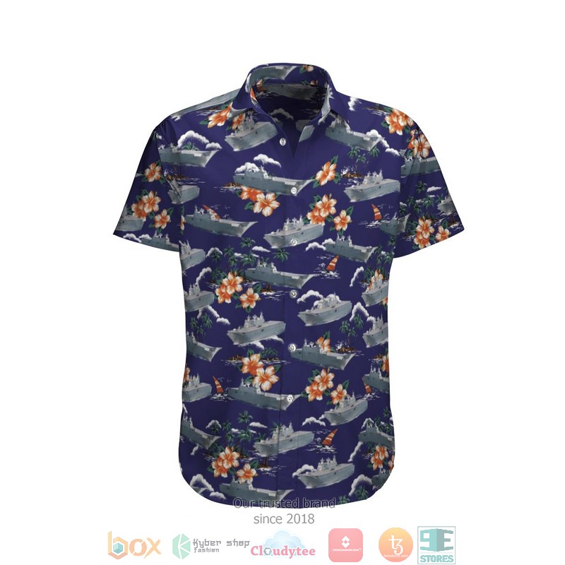 Hmas Adelaide L01 Royal Australian Navy Hawaiian Shirt Hmas Adelaide L01 Royal Australian Navy Hawaiian Shirt