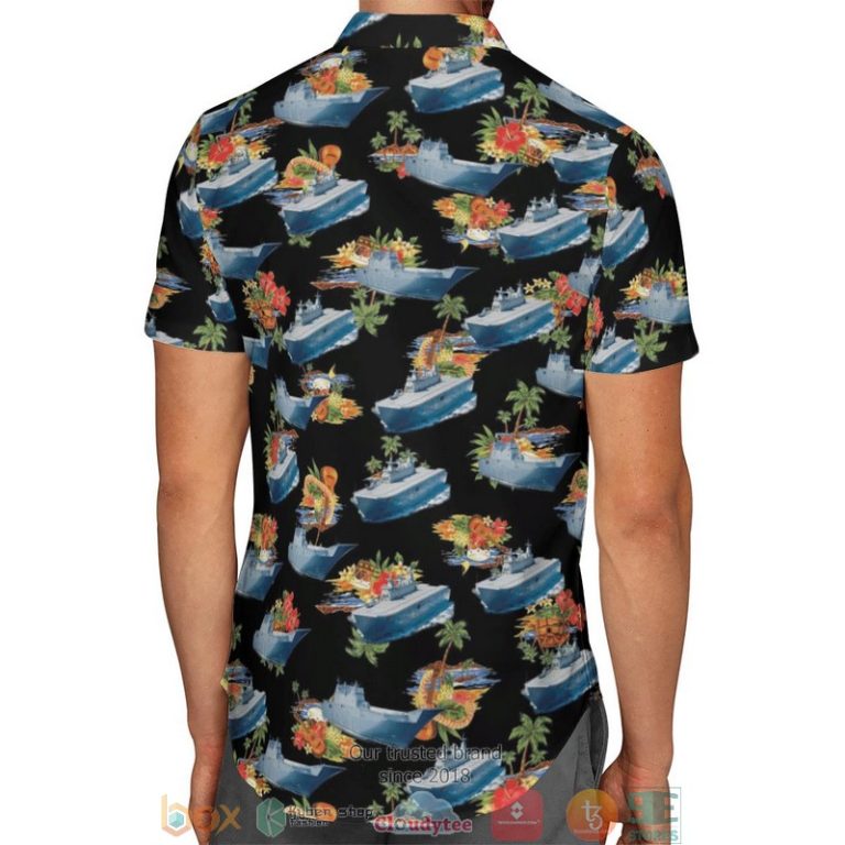 HMAS_Canberra_L02_Royal_Australian_Navy_black_Hawaiian_Shirt_Shorts_1_2-768x768-1