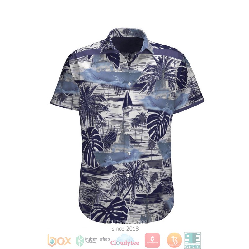 Hmas Hobart Ddg 39 Royal Australian Navy Coconut Ship Hawaiian Shirt