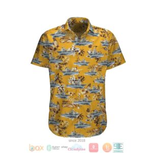 Hmas Sirius O 266 Royal Australian Navy Orange Hawaiian Shirt