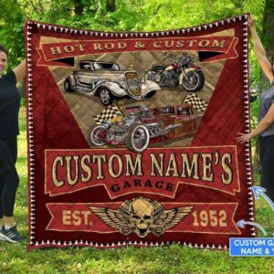 HOT ROD Personalized Quilt bed set & Quilt Blanket DIEG21031102-DIQG21031102