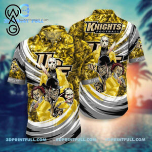 Halloween Ncaa Ucf Knights Combo Hawaiian Shirt And Shorts