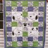 Happy Dogs K & Q Quilt Blanket Snoopy Quilt Blanket