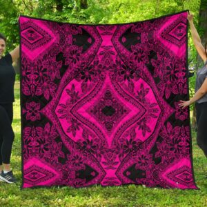Hawaii Polynesian Plumeria Premium Quilts J1