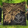 Hawaii Polynesian Turtle Hibiscus Premium Quilts BN1518