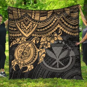 Hawaii Polynesian Turtle Hibiscus Premium Quilts BN1518