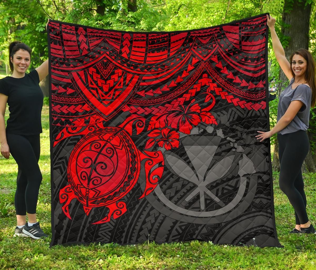 Hawaii Polynesian Turtle Hibiscus Premium Quilts BN1518 Hawaii Polynesian Turtle Hibiscus Premium Quilts BN1518