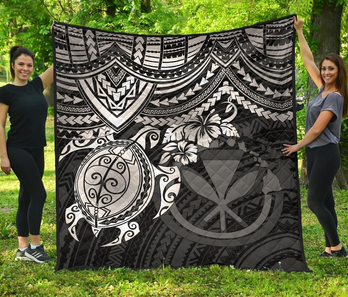 Hawaii Polynesian Turtle Hibiscus Premium Quilts BN1518 Hawaii Polynesian Turtle Hibiscus Premium Quilts BN1518