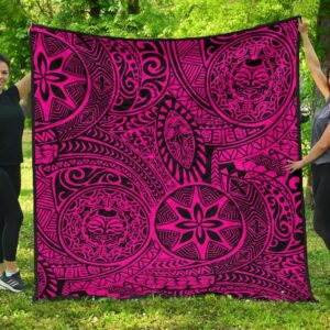 Hawaii Tiki Sun God Polynesian Premium Quilts J1