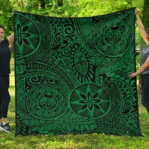 Hawaii Tiki Sun God Polynesian Premium Quilts J1