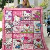 Hello Kitty Quilt Blanket Gifts Birthday Christmas Hello Kitty Pinky 3D Quilt