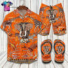 Hermes Wild Animals Full Print Hawaiian Shirt Beach Shorts And Flip Flops