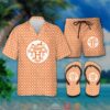 Hermes Orange Hawaiian Shirt And Short