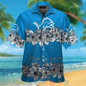 Hibiscus Detroit Lions Hawaii Shirt