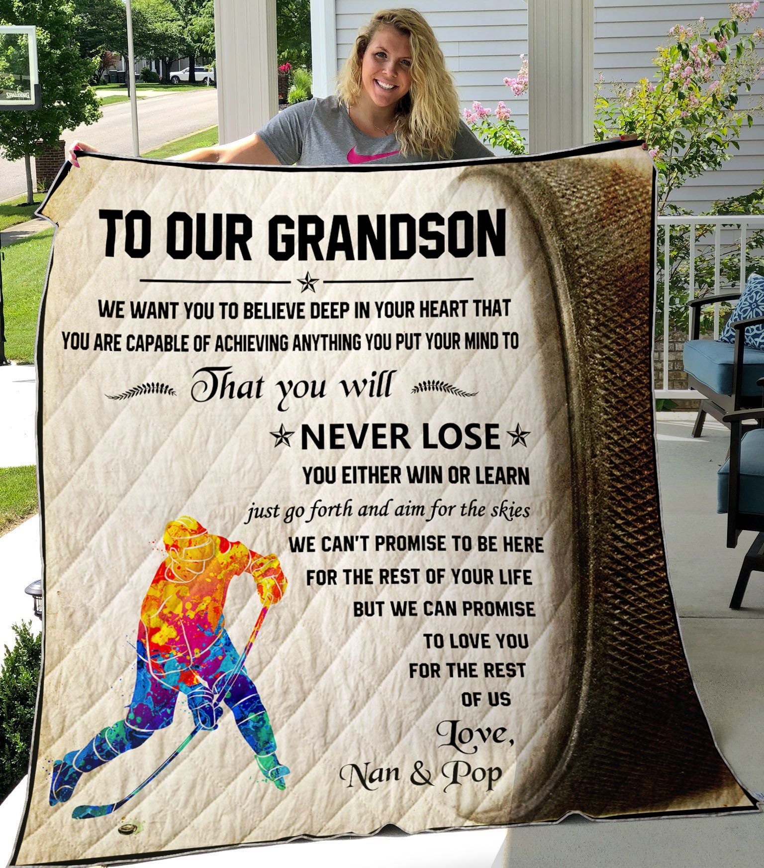 Hockey_To Our Grandson We Want You To Believe Deep In Your Heart Quilt Buckcherry Album Covers Quilt Blanket Hockey_To Our Grandson We Want You To Believe Deep In Your Heart Quilt Buckcherry Album Covers Quilt Blanket