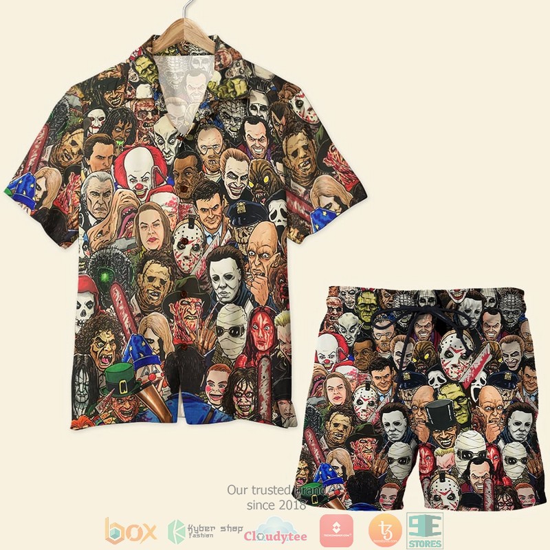 Horror Movie Film Characters Hawaiian Shirt Horror Movie Film Characters Hawaiian Shirt