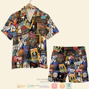 Horror Movie Film Pattern Hawaiian Shirt