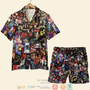 Horror Movie Film Pattern Hawaiian Shirt