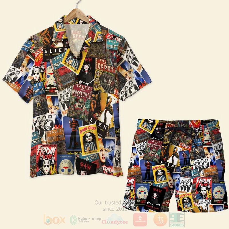 Horror Movies Film Hawaiian Shirt Horror Movies Film Hawaiian Shirt