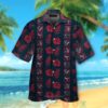 Houston Texans Logo Red Hibiscus Hawaiian Shirt And Shorts