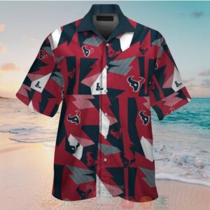 Houston Texans Red Blue Hawaiian Shirt And Shorts