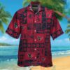Houston Texans Tropical Plants Red Hawaii Shirt