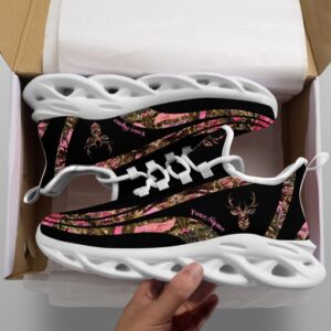 Hunting Girl Pink Camo Custom Maxsoul Sneakers