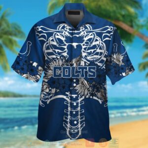 Indianapolis Colts Hibiscus Blue Hawaii Shirt