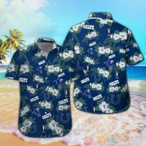 Indianapolis Colts Hibiscus Hawaiian Shirt And Shorts