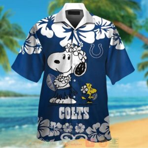 Indianapolis Colts Snoopy Woodstock Hawaiian Shirt And Shorts