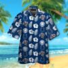 Indianapolis Colts Logo Hibiscus White Blue Hawaii Shirt