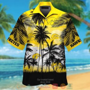 Iowa Hawkeyes Tropical Hawaiian Shirt And Shorts