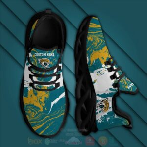 Jacksonville Jaguars Custom Name Nfl Clunky Max Soul Shoes