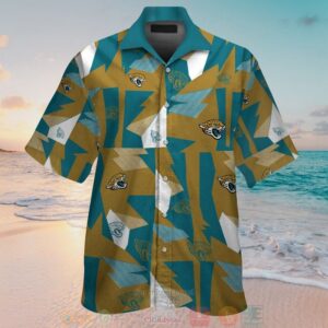 Jacksonville Jaguars Gold Teal Hawaiian Shirt And Shorts