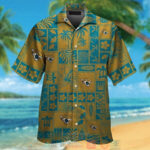 Jacksonville Jaguars Tropical Plants Gold Hawaii Shirt