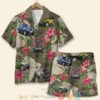 Jeep Tropical Flower Seamless Pattern Hawaiian Shirt