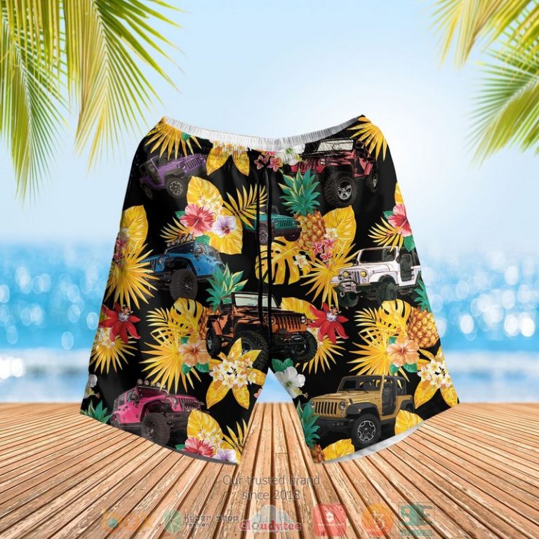 Jeep_pineapple_flowers_black_yellow_Hawaiian_Shirt_Shorts_1_2-768x768-1